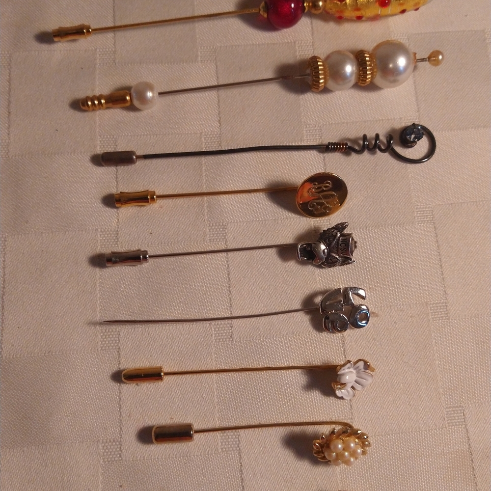 Stick Pin Hair Pin Jewelry Lot